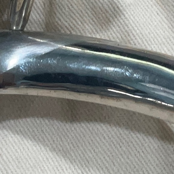 Louis Vuitton Silver Sculptural Necklace with Crystal Accent - Picture 7 of 11